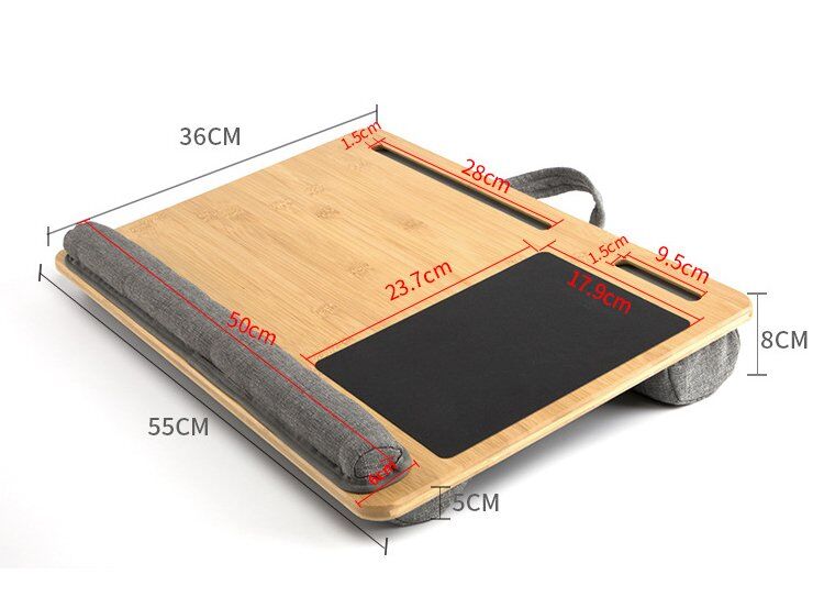 Bamboo Laptop Lap Desk Tray