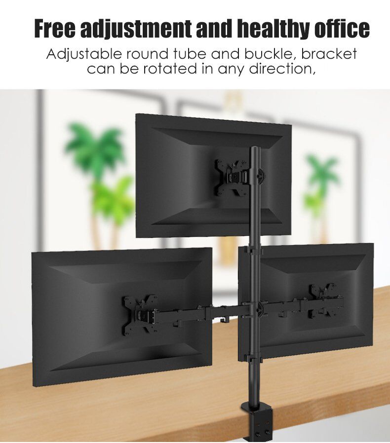 Three Monitor Stand Arm